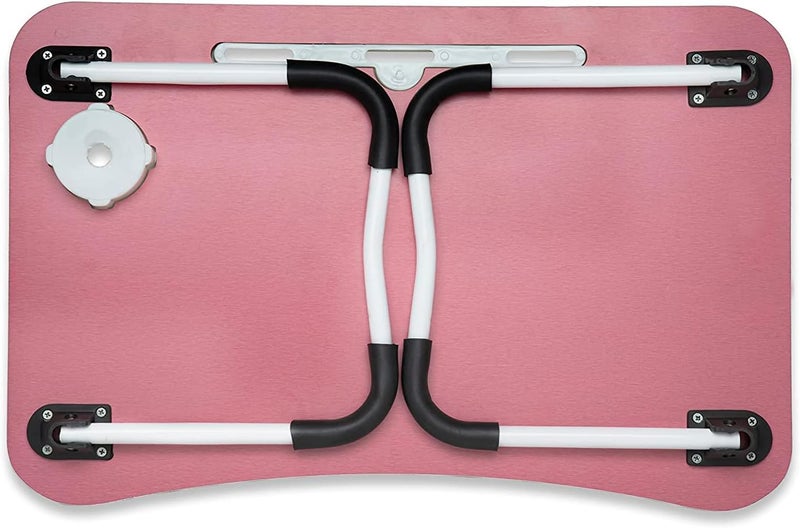 Fitto Study/Laptop Table, Pink - Adjustable Height & Ergonomic Desk, Portable Workstation for Home, Office, Kids, and Students, Foldable and Compact, Sturdy Construction - Image 4