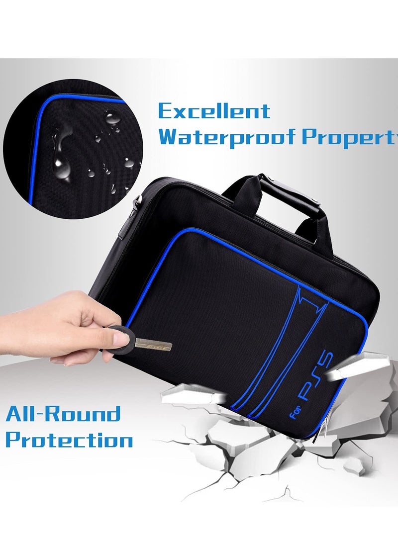 Skycare - Skycare Case Storage Bag, Carrying Case Compatible with PS5 Disc and Digital Edition, Travel Bag for Controller, Included Silicone Cover Skin Protector - Image 1