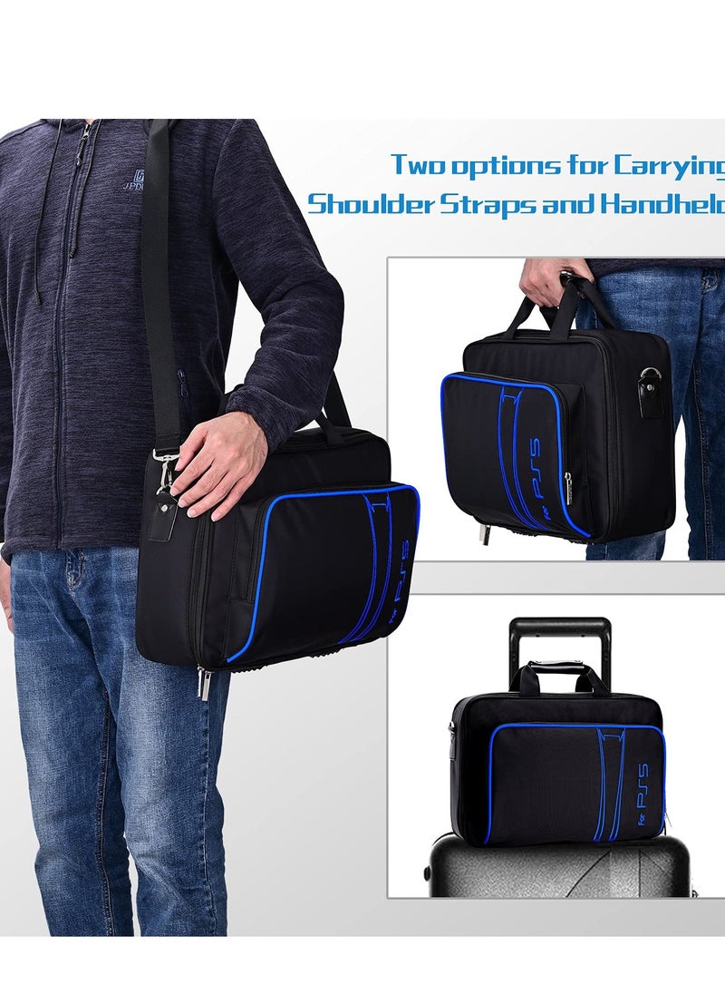 Skycare - Skycare Case Storage Bag, Carrying Case Compatible with PS5 Disc and Digital Edition, Travel Bag for Controller, Included Silicone Cover Skin Protector - Image 1
