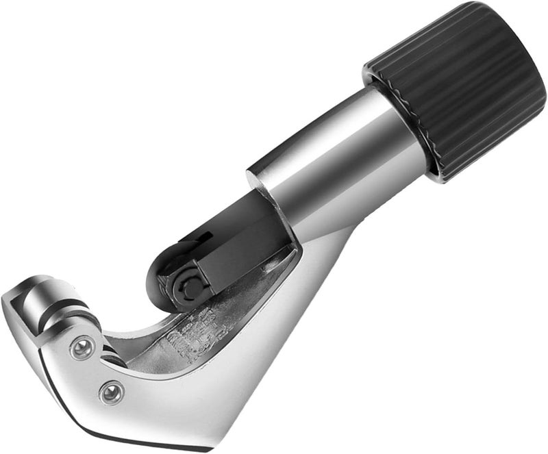 Flexzion Tube Cutter, Heavy Duty Tubing Pipe Cutter, 1/8 to 1-1/8 inch Cutting Diameter w/Reamer, Ideal for Cutting Copper, Aluminum, Brass, Steel, Plastic and More - Image 1