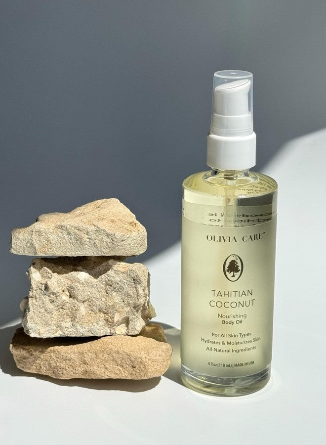 Olivia Care Tahitian Coconut Nourishing Body Oil, 4 fl oz, For All Skin Types - Image 3