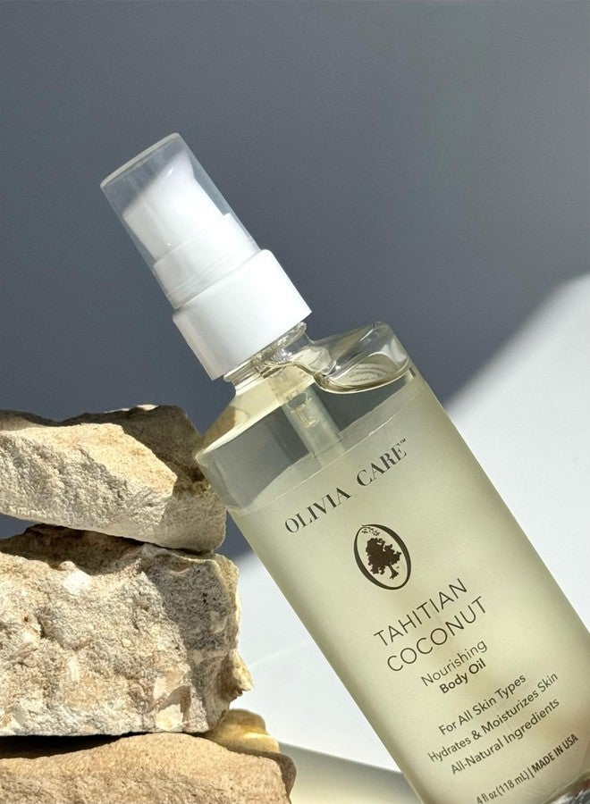 Olivia Care Tahitian Coconut Nourishing Body Oil, 4 fl oz, For All Skin Types - Image 2