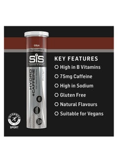 SIS SIS Hydro +Caffeine, with added B Vitamins Trusted Quality Since 1992,With Vit B6 for reducing Fatigue Zero suger,Cola Flavour  - Image 3