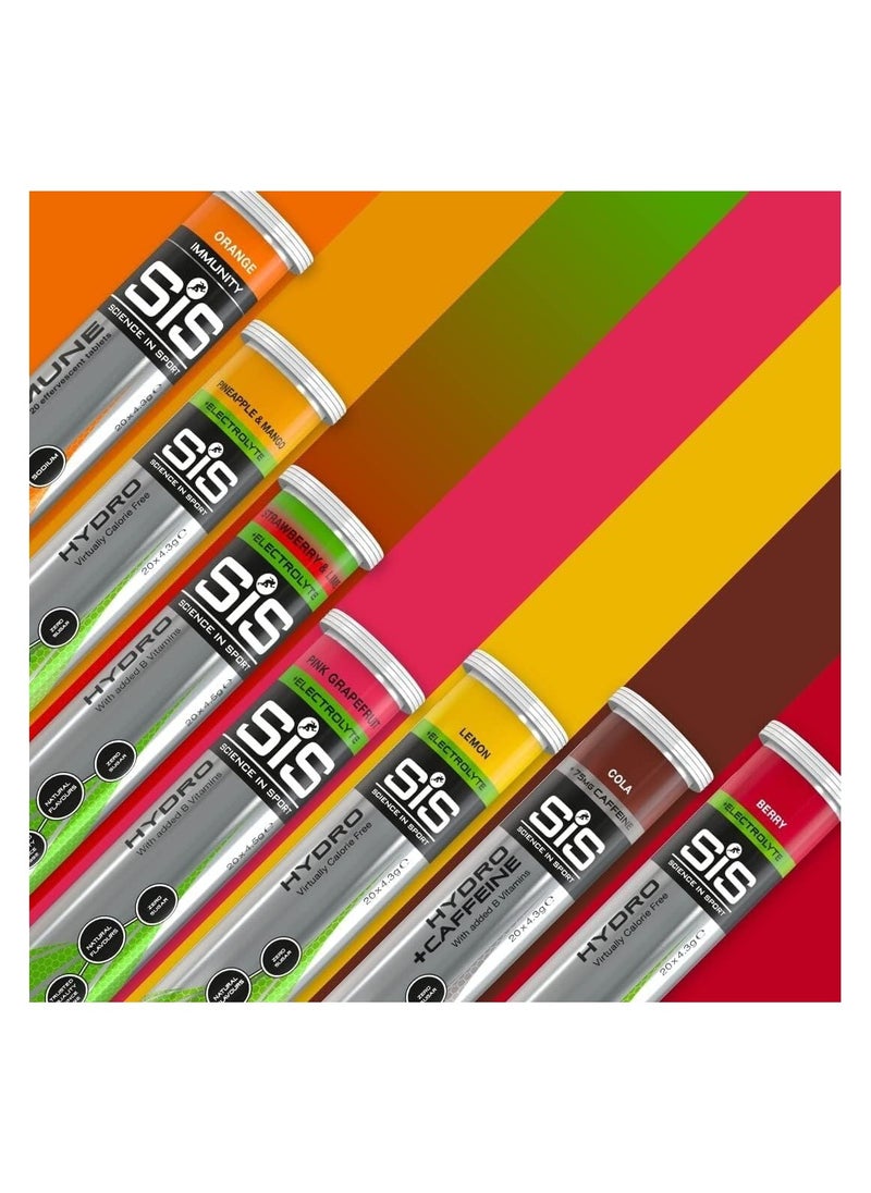 SIS Hydro +Caffeine, with added B Vitamins Trusted Quality Since 1992,With Vit B6 for reducing Fatigue Zero suger,Cola Flavour