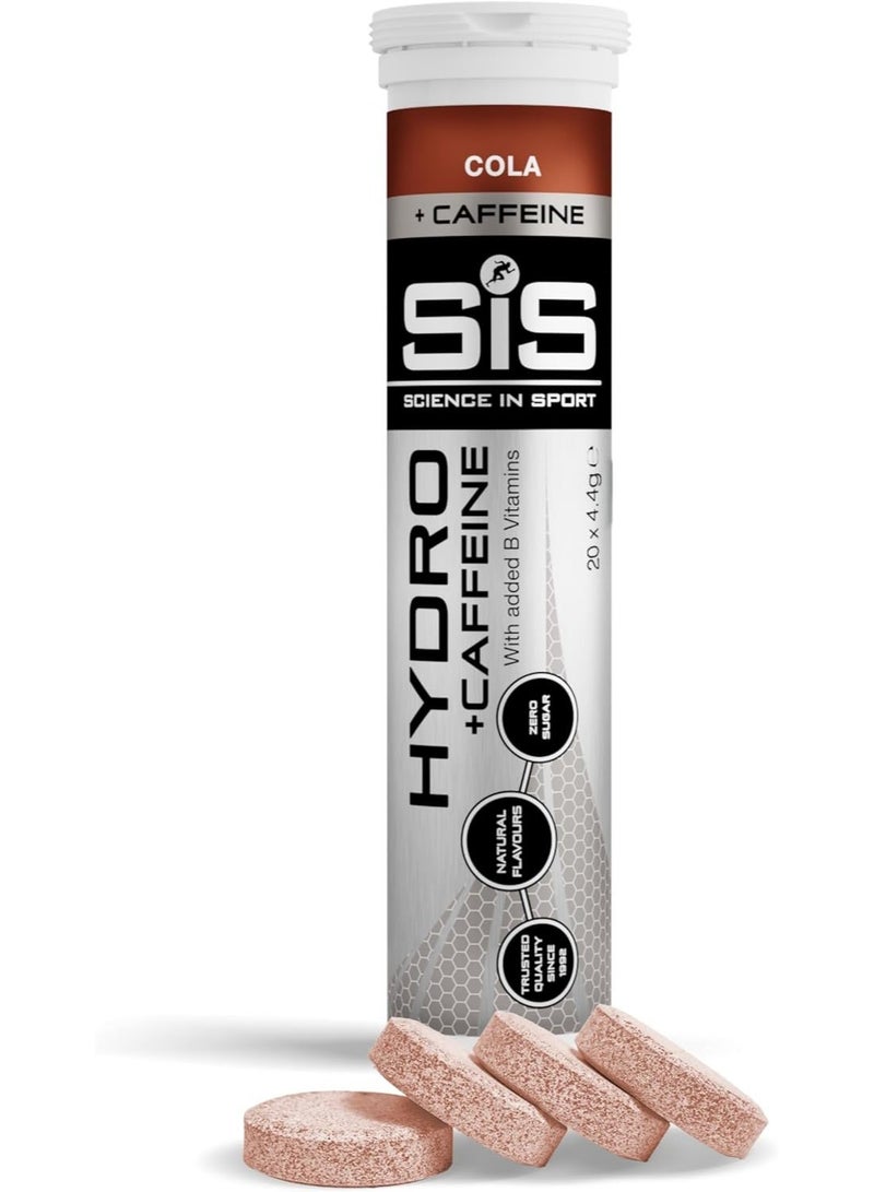 SIS Hydro Electrolyte Tablets | 75mg Caffeine | Sugar Free Hydration Tablets | Essential Electrolytes to Reduce Fatigue & Aid Rehydration | Cola Flavour | 20 Servings | 1 Pack - Image 3