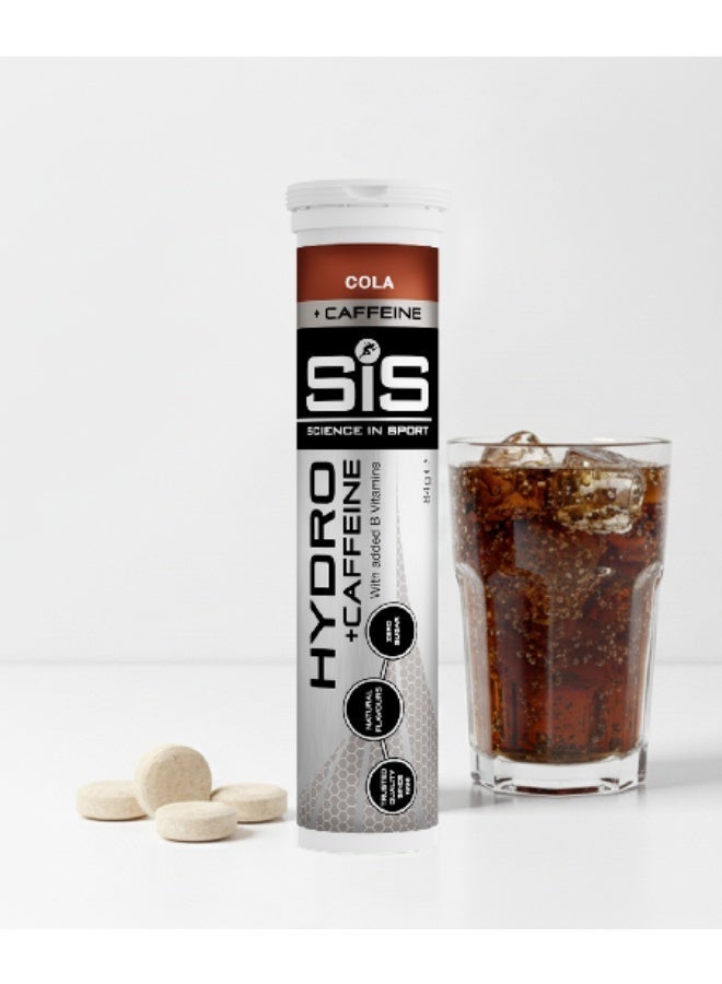 SIS Hydro Electrolyte Tablets | 75mg Caffeine | Sugar Free Hydration Tablets | Essential Electrolytes to Reduce Fatigue & Aid Rehydration | Cola Flavour | 20 Servings | 1 Pack
