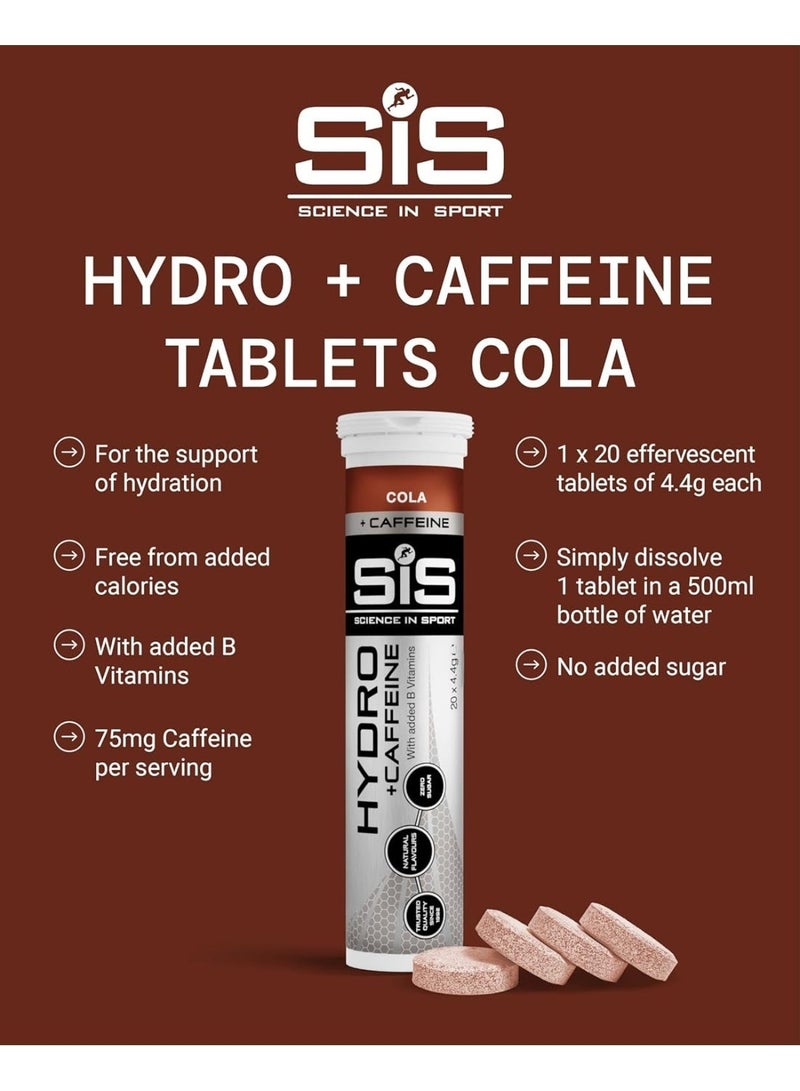 SIS Hydro Electrolyte Tablets | 75mg Caffeine | Sugar Free Hydration Tablets | Essential Electrolytes to Reduce Fatigue & Aid Rehydration | Cola Flavour | 20 Servings | 1 Pack - Image 4