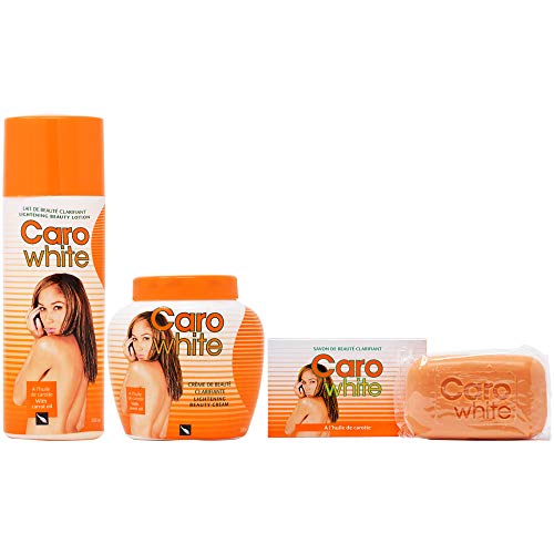 Caro White Set3 Lotion 1014oz Cream 1014oz Soap 63oz - Image 1