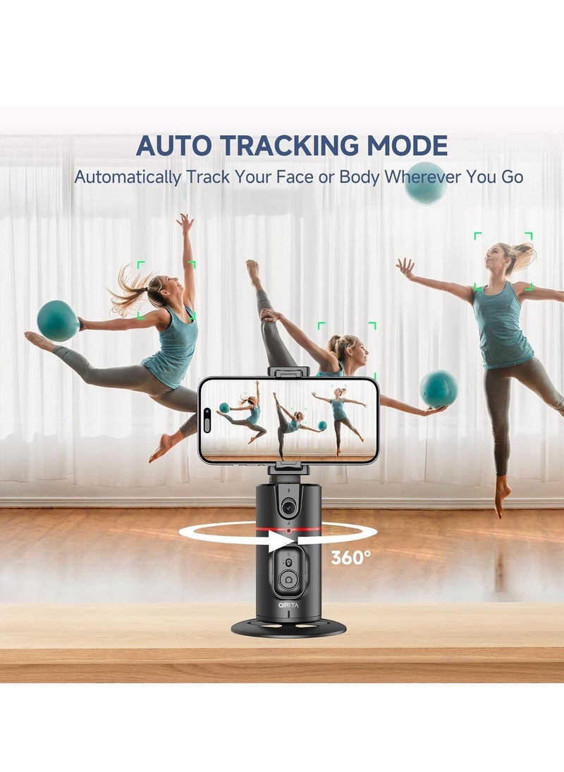 general Extendable Auto Face Tracking Tripod Smart Shooting Phone Stand with Remote 360° Rotation Suitable for Vlog/TIK Tok Rechargeable Battery Black - Image 3