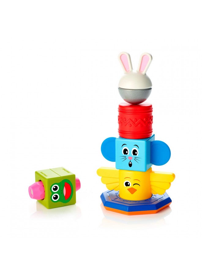 SmartMax My First Totem STEM Magnetic Discovery Building Game with Tactile and Rattling Parts for Ages 1-5 - Image 4