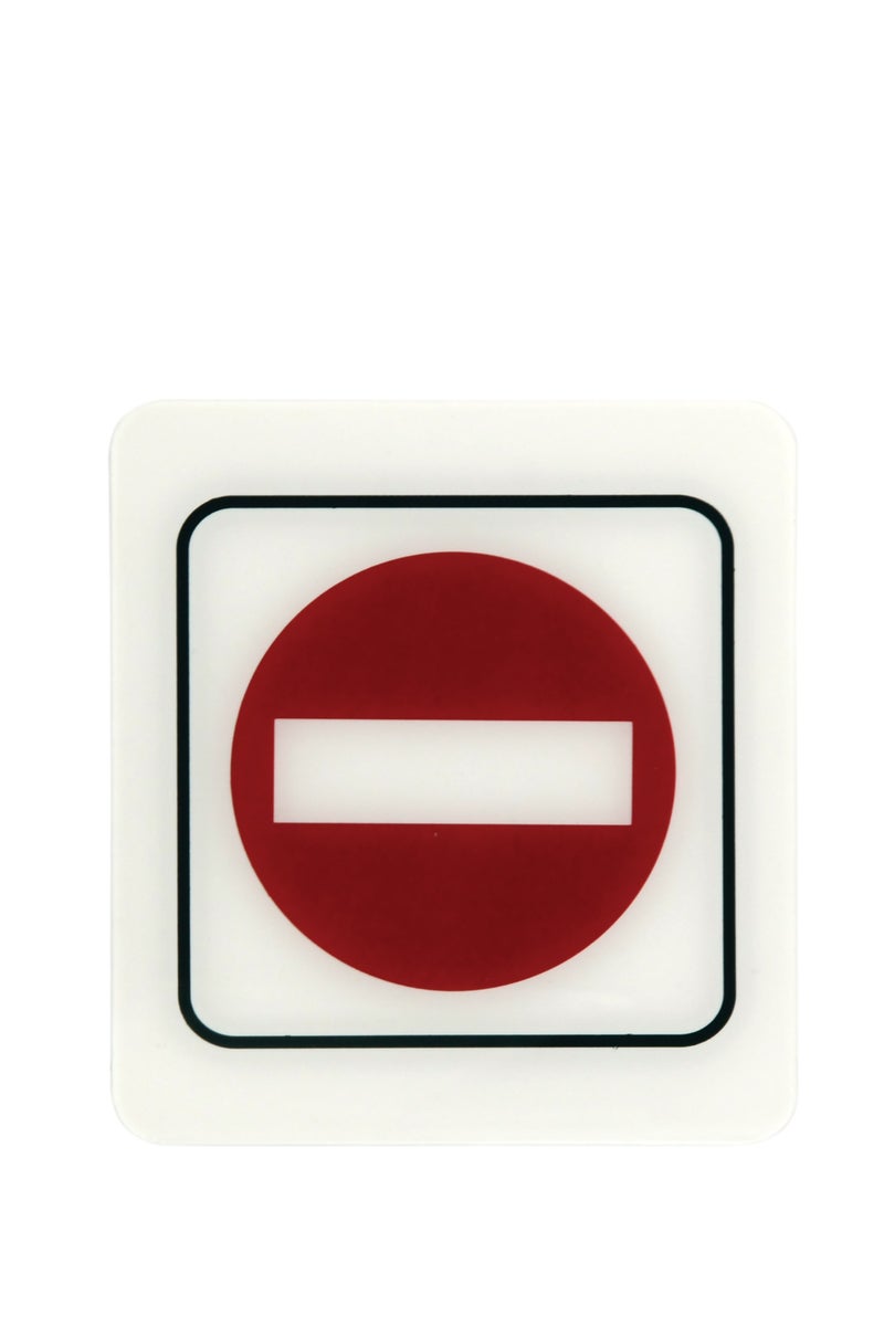 Self Adhesive Sign Do Not Enter Assorted Color