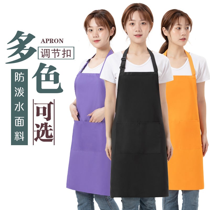 Water-Resistant Worsted Wool Apron With Custom Logo Printing, Workwear For Women, Kitchen Advertising Apron, Home Use Sleeveless Apron For Men - Image 3