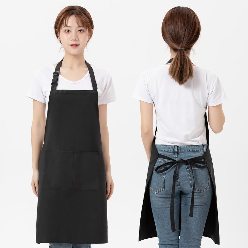 Water-Resistant Worsted Wool Apron With Custom Logo Printing, Workwear For Women, Kitchen Advertising Apron, Home Use Sleeveless Apron For Men - Image 5