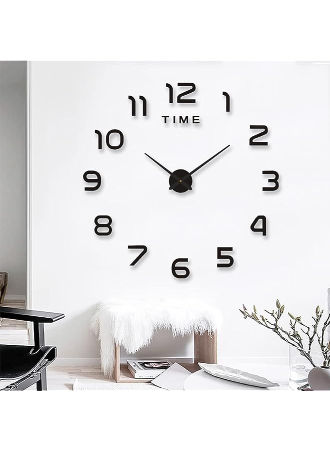 Raxoom Wall Clock Large, DIY Large Frameless Wall Clock Stickers, Acrylic Wall Clock Modern Design Clock, DIY Wall Decoration Clock - Image 1