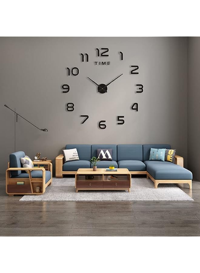 Raxoom Wall Clock Large, DIY Large Frameless Wall Clock Stickers, Acrylic Wall Clock Modern Design Clock, DIY Wall Decoration Clock - Image 3