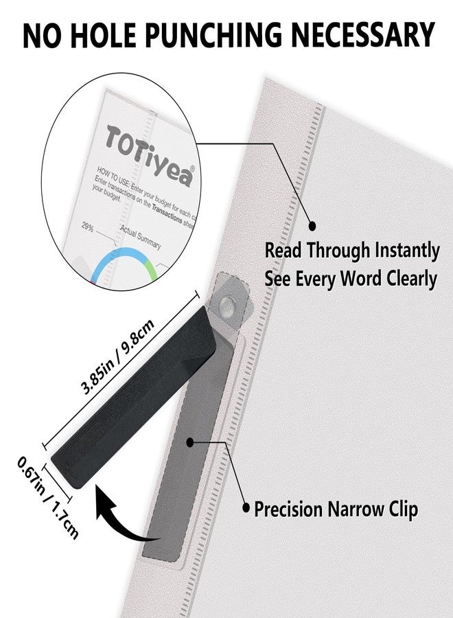 TOTiyea 10 Pack Clear Report Covers with Swing Clip, File Folder with Swing Clip, 30 Sheets Capacity, Slide Locking Report Covers, Letter Size, Clear - Image 3