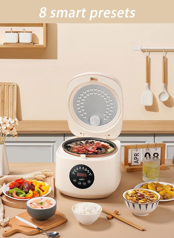 MYONE 5L Rice Cooker Large Capacity Rice Cooker Intelligent 3D Heating 8 Preset Programs Automatic Keep Warm Function Suitable for 3-7 People - Image 4