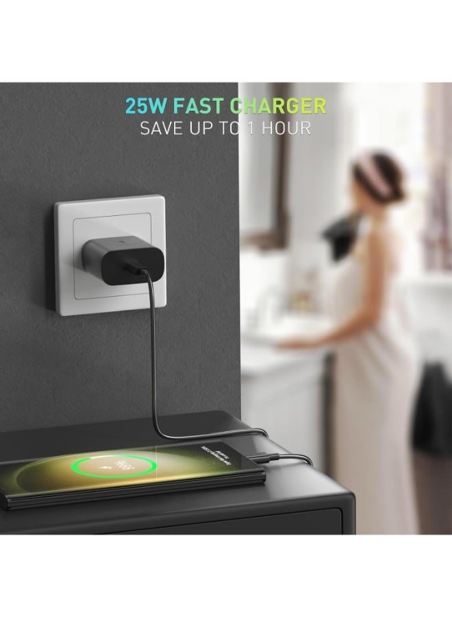 PROMASS Fast charger compatible with Galaxy - 25W USB-C charger, 25W fast adapter, PPS wall plug compatible with Samsung Ultra S24/S23/S22, Galaxy A54, Note 20, Galaxy - Image 4