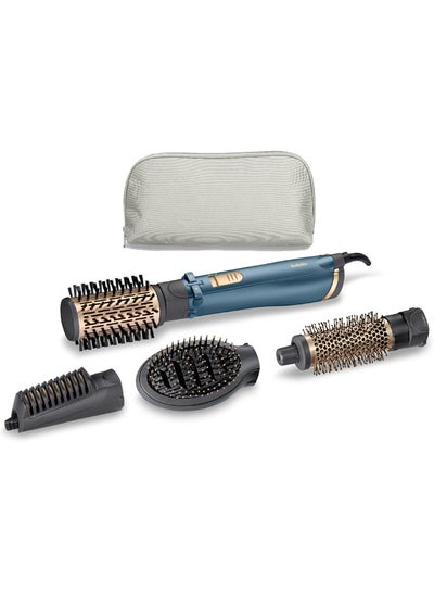 BaByliss Air Styler Pro 1000, 38mm Thermal Brush With 2, 2m Swivel Cord, Rotating 50mm Soft Bristle Brush With 2 Heats Plus A Cool Setting lightweight Design & Salon-quality Results, AS965SDE Pearl Shimmer 800grams