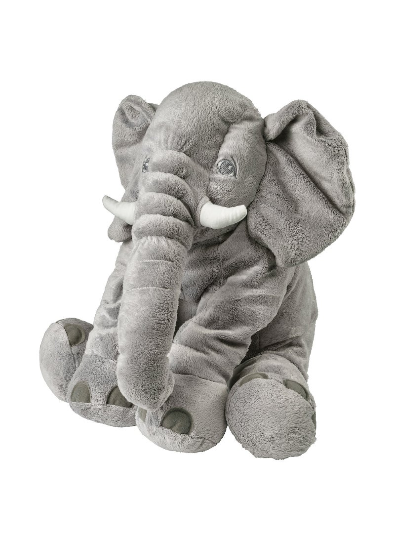 Soft Toy Elephant - Grey, Large Plush Stuffed Animal for Kids, Super Soft and Huggable, Perfect Companion for Playtime and Bedtime