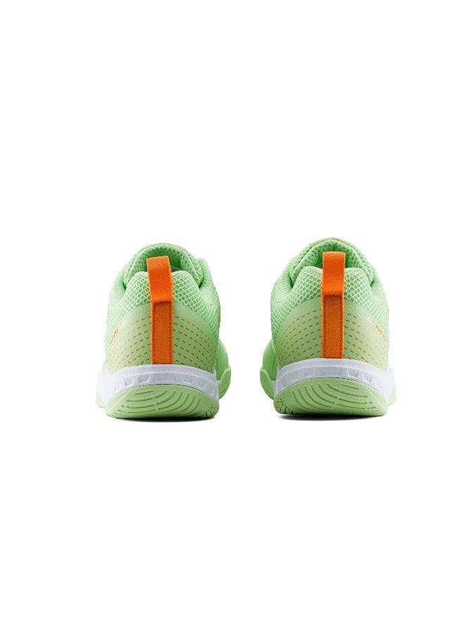 Li-Ning Lining Aero Fly II Badminton Shoes Unisex-adult Non Marking Lightweight & Durable (Apple Green/Orange/White EUR- 40) 6937461101516 - Image 3