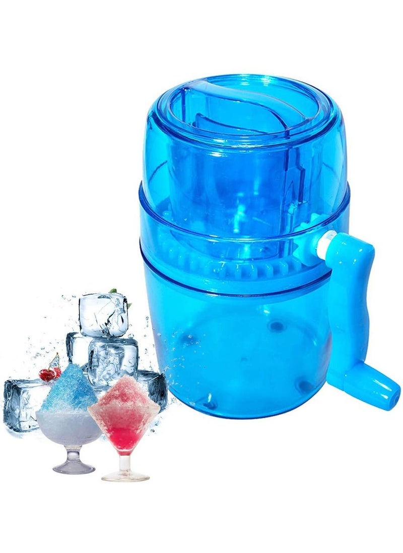 Generic - Ice shaver and snow cone machine, household mini hand crank manual ice crusher ice shaver machine maker crash ice machine snow machine ice crusher - Image 1