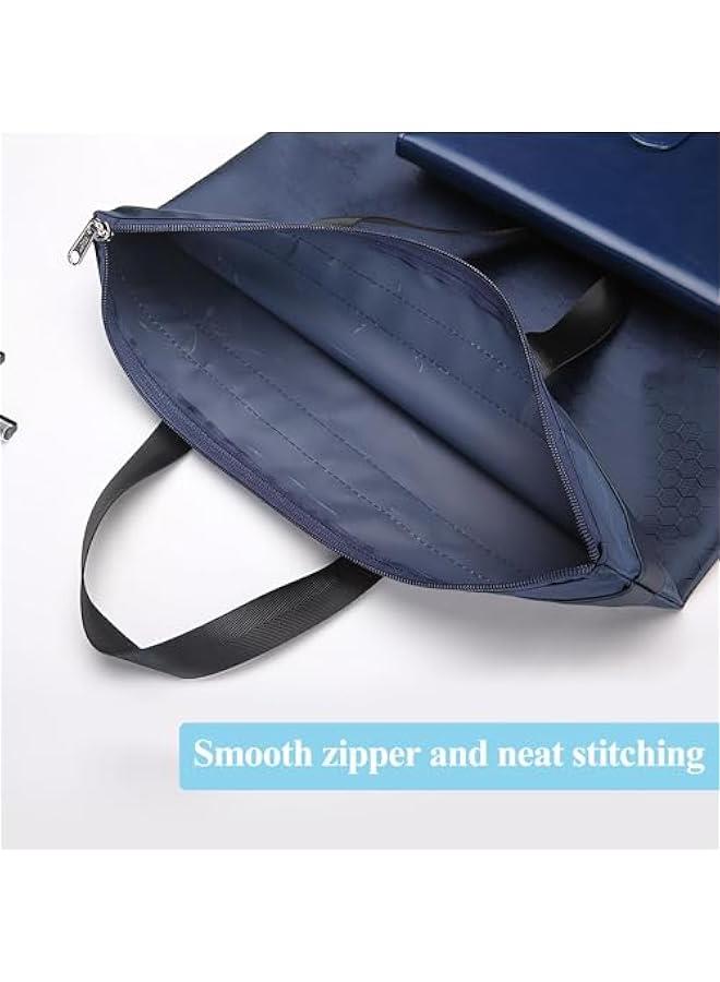 Pelican Blue Waterproof Large Zipper Pouch for Office and Travel, 12x15 in Size with Handle. Ideal for Carrying Paper Files, Books, and Documents. - Image 4