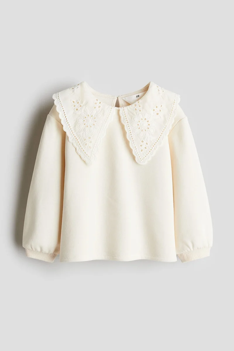 اتش اند ام Peter Pan-Collared Sweatshirt