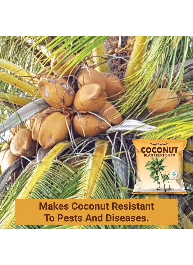 TrustBasket - TrustBasket Coconut Plant Fertilizer (450 gm) - Set of 2 | Essential Organic Fertilizer for The Overall Growth of Coconut Trees | Combination of Macro & Micronutrients - Image 1