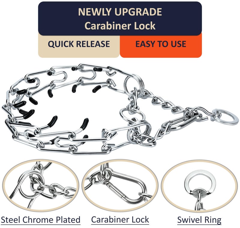 DEYACE Stainless Steel Dog Training Collar, Quick Release Buckle, Adjustable Collar for Small Dogs Neck Girth 8.5"-10.5" - Image 4