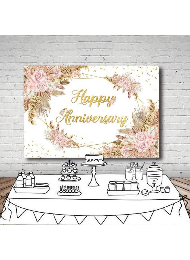 Boho Happy Anniversary Backdrop Bohemia Pampas Grass Engagement Banner Couple Love Cheers To 1 10 Years 50Th Wedding Birthday Party Decorations Blush Pink Floral Photography Background 8X6Ft - pzsku/Z011BBB5BD7835972BBC8Z/45/_/1693985223/c5c78494-6694-415f-89cc-ef669b70fd31