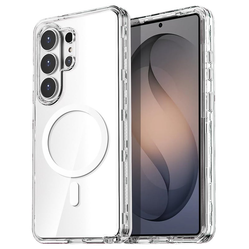 AICase for Samsung Galaxy S26 Ultra Case Clear[Compatible with MagSafe] Heavy Duty Drop Protection Full Body Rugged Shockproof/Dust Proof 3-Layer Military Protective Tough Durable Cover for S26 Ultra - Image 1
