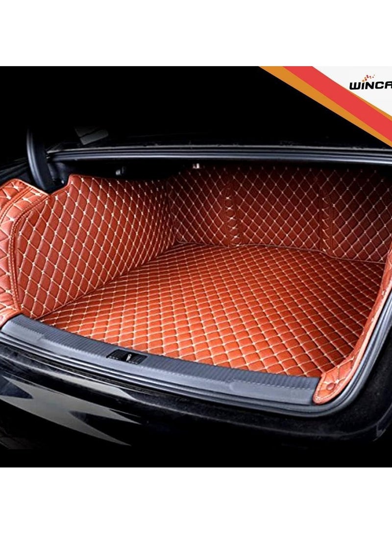 WINCA WINCA 360 Degree Car Rear Trunk Boot Liner, Trunk Mats Compatible With Toyota Land Cruiser 2022 -2024  Full Coverage Lightweight Floor (Beige) - Image 3