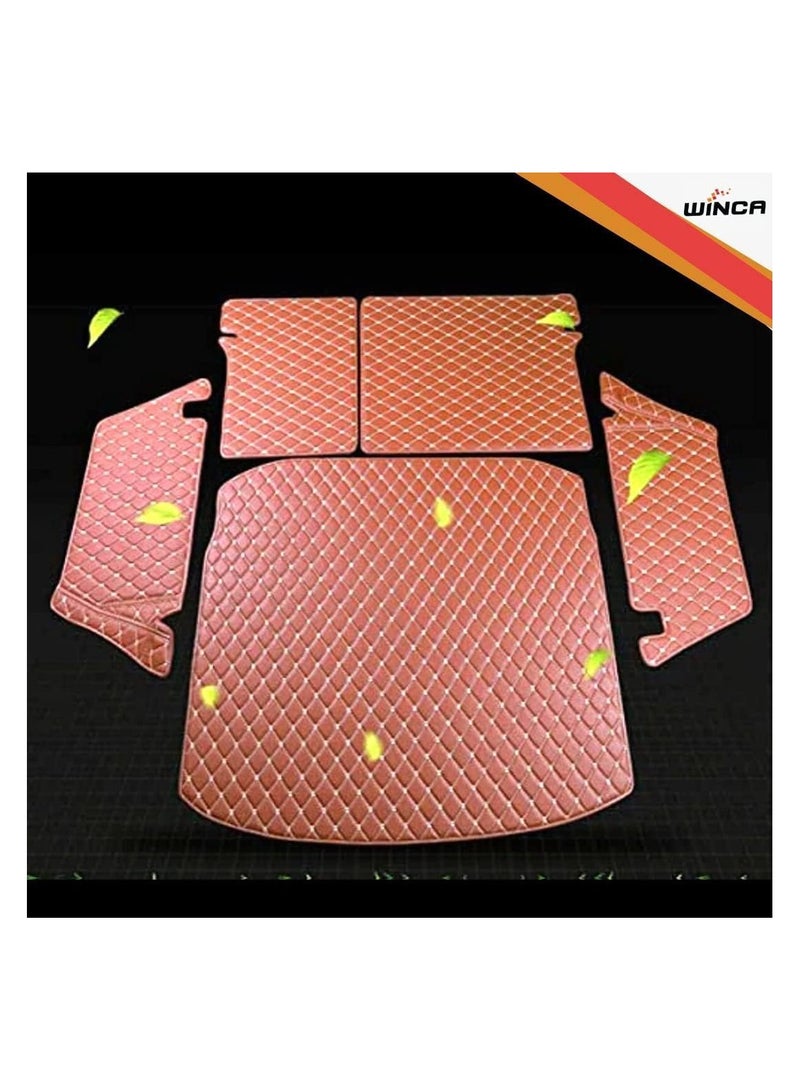 WINCA WINCA 360 Degree Car Rear Trunk Boot Liner, Trunk Mats Compatible With Toyota Land Cruiser 2022 -2024  Full Coverage Lightweight Floor (Beige) - Image 5
