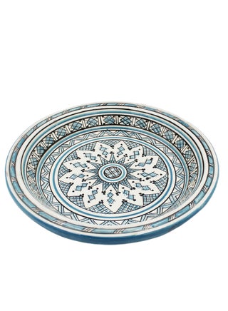 Moroccan Handmade Hand Painted Dinner Plate 35 cm - pzsku/Z011BCCB20F99DBB8C538Z/45/1742040574/1c97a822-4dec-4db5-abfa-1c2d644e77ce