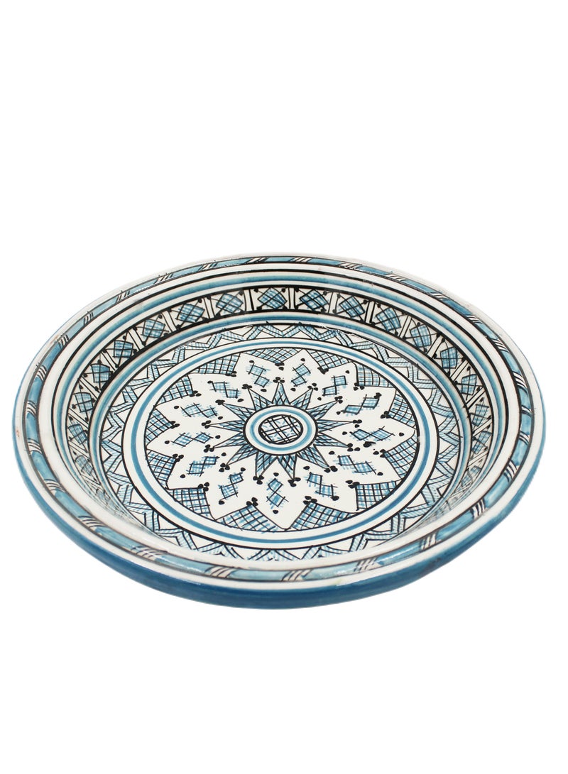 Antique Museum Moroccan Handmade Hand Painted Dinner Plate 35 cm  - Image 1