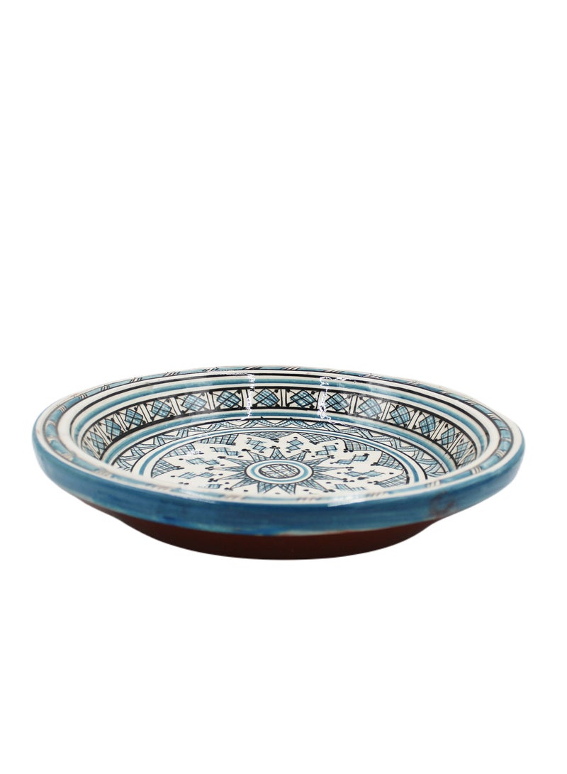 Antique Museum Moroccan Handmade Hand Painted Dinner Plate 35 cm  - Image 2