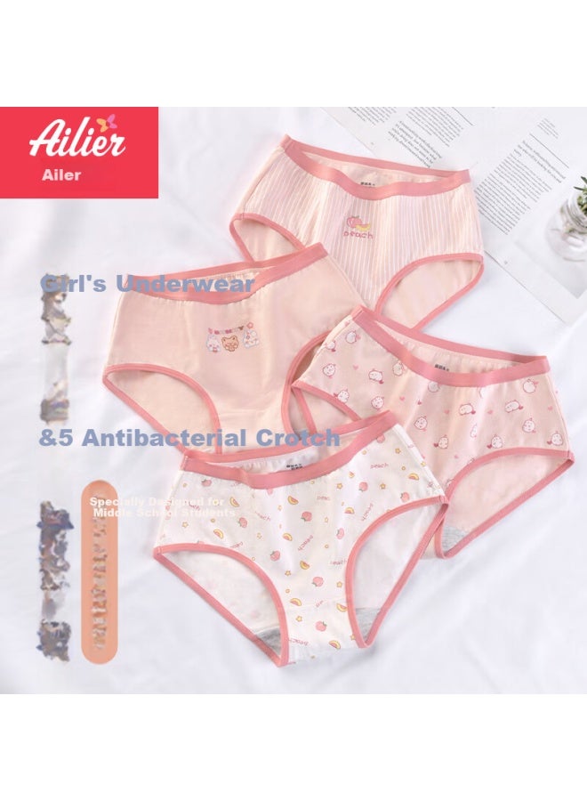 AURORA Ailer & Orla Teen Girls Underwear For 12-16 Years Old, Cotton Crotch, Junior High School And High School Big Kids Students Teenagers 8280xxl - Image 1