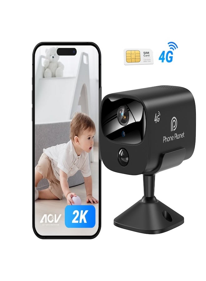 phoneplanet Phoneplanet Camera Battery Surveillance Camera With Human Figure Detection Pir Sensor Algorithm And Custom Alerts Only When Person Detected With Two Way Talk Always Video Night Vision Cloud And Card Slots Z011BED48595BBCC1B6FCZ