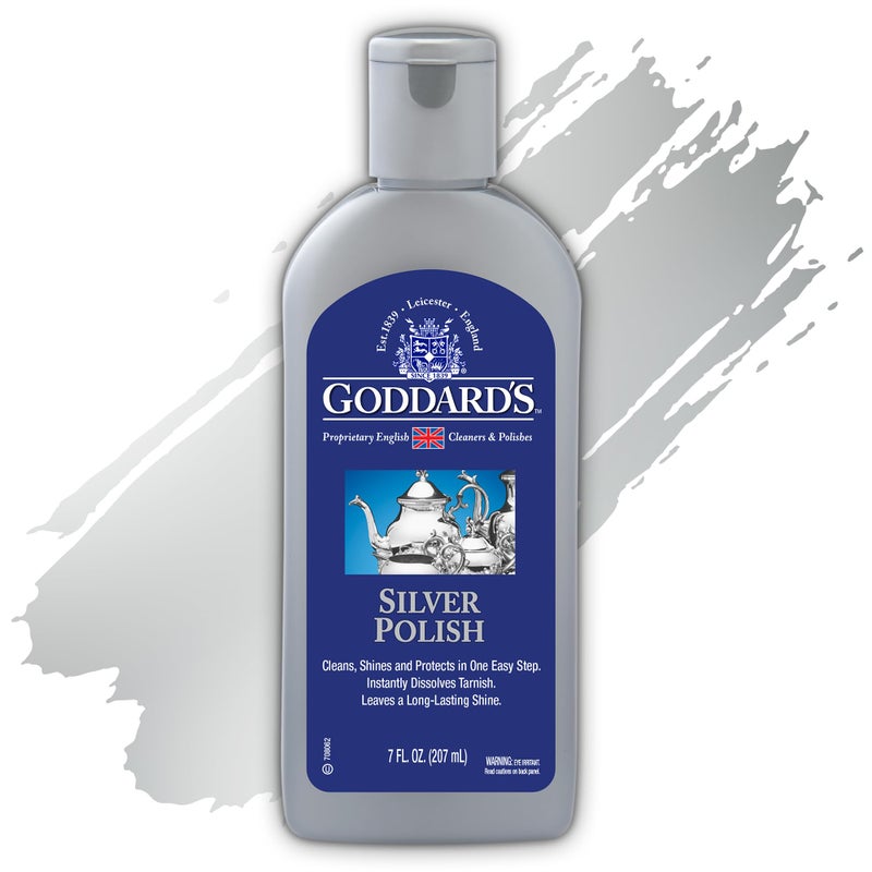 GODDARD'S Goddards Silver Polish Liquid  Silver Cleaner and Polish for Jewelry Silverware Ornaments Accessories Antiques  More  AllinOne Tarnish Remover Solution 7 oz - Image 3