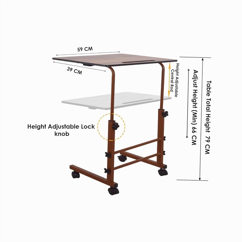 TER Office Table for HomeWriting Desk for OfficeFolding Table for SchoolFolding Study TableWork from Home Multipurpose Hight Ajustable Table WOOD ADJUSTABLE - Image 3