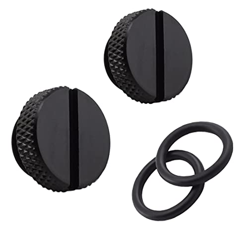 MARRTEUM G1/4" Plug Fittings, Water Stop Plug Fittings for Computer Water Cooling System, Black [2 Pack] - Image 3