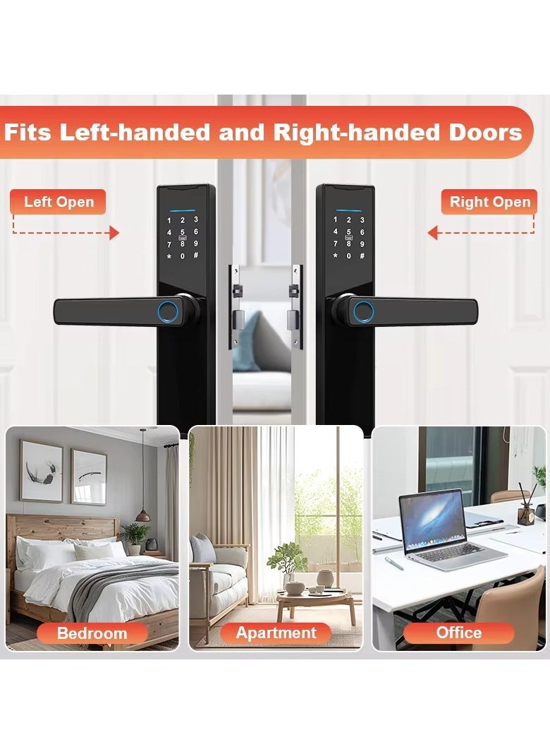 Generic Smart door lock keyless deadbolt multiple input methods - tuyaAPP smart home device  - Image 3