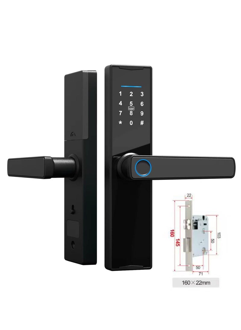 Generic Smart door lock keyless deadbolt multiple input methods - tuyaAPP smart home device  - Image 1