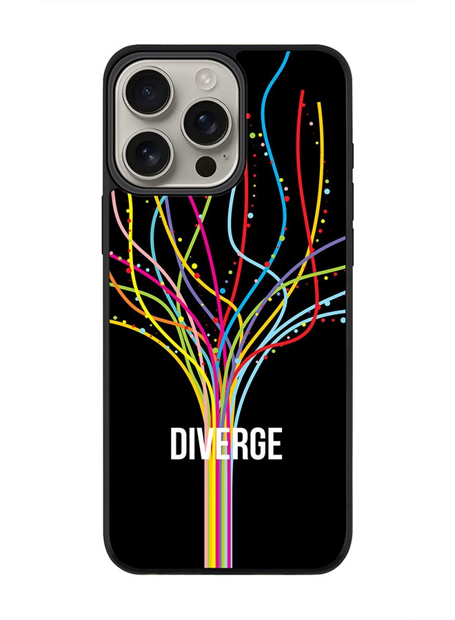 Stylizedd For iPhone 16 Pro Max Case [Compatible with MagSafe] Slim Magnetic cover Phone Case iPhone 16 Pro Max -Diverge (Black) - Image 1