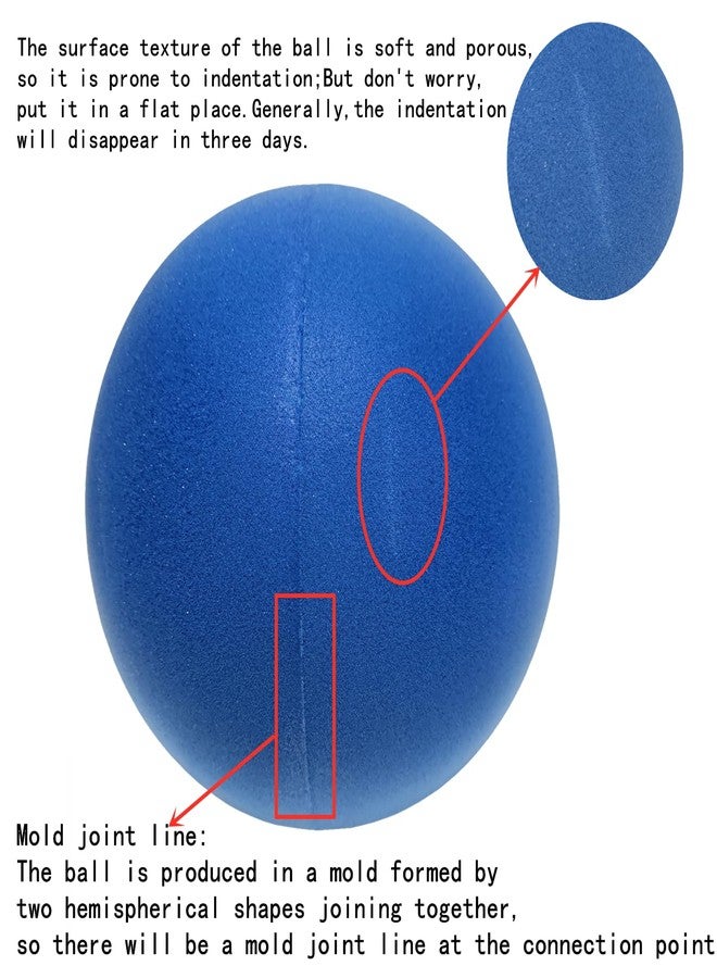Ganjiang 7 Inches Soft No-Noise Foam Ball Spong Ball Indoor Activity Ball Kick Ball Dodge Ball Playground Ball - Image 3