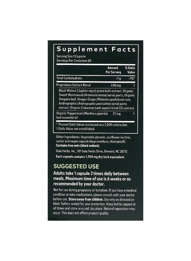 Gaia Herbs - Gaia Herbs, Microbiome Cleanse, 60 Vegan Liquid Phyto-Caps - Image 1