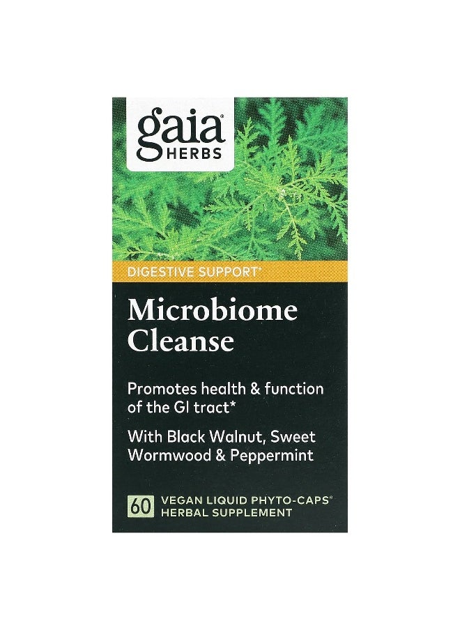Gaia Herbs - Gaia Herbs, Microbiome Cleanse, 60 Vegan Liquid Phyto-Caps - Image 1
