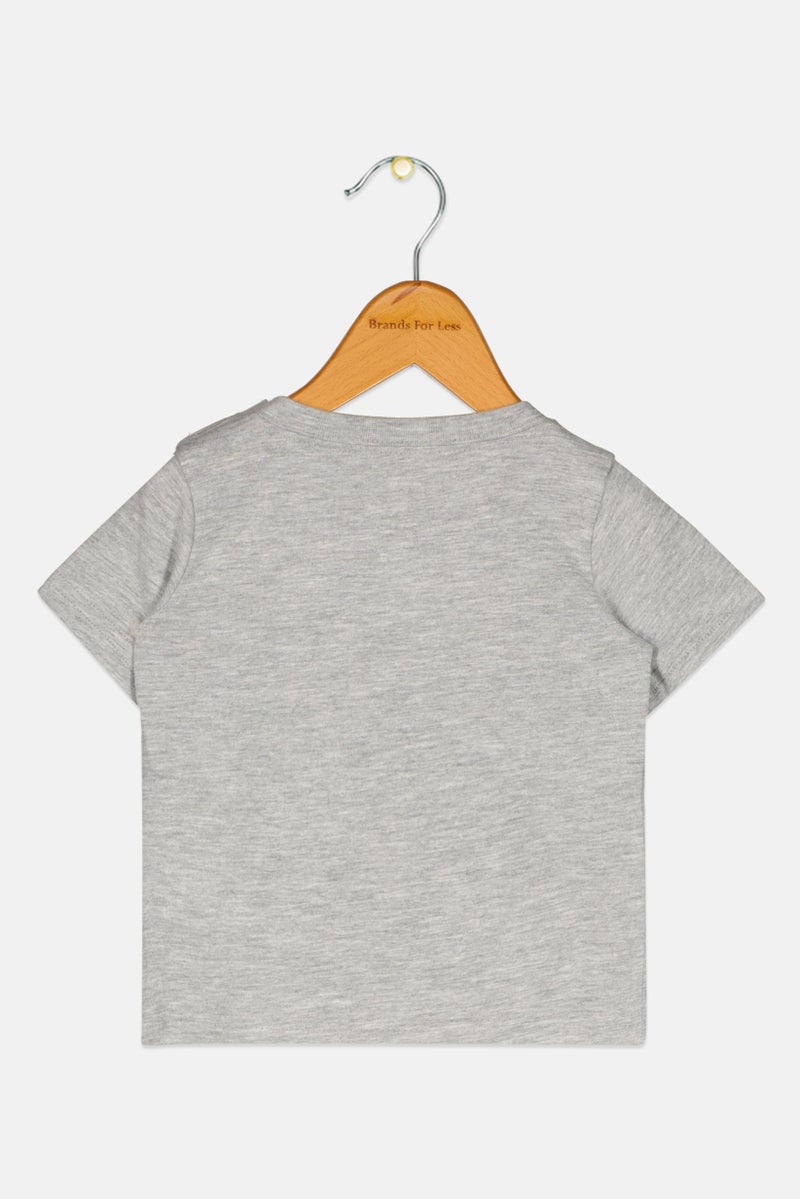 CONVERSE Toddlers Boy Graphic Print T-Shirt, Grey - Image 2