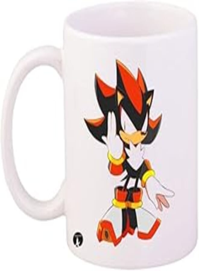 RYN PRINTED Design Sonic Printed Mug Black White Red Standard Size